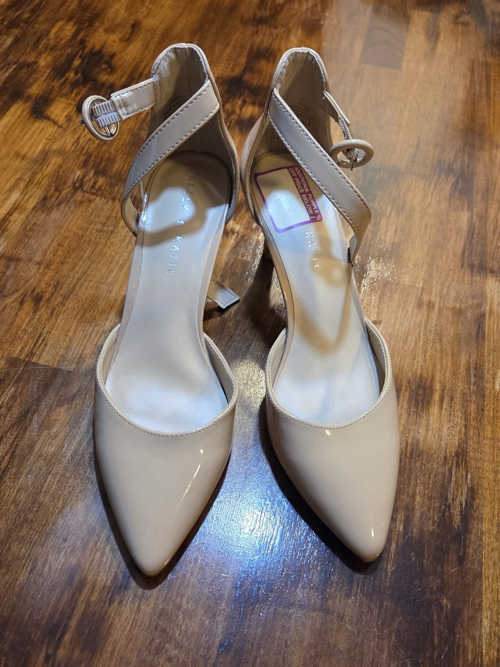 Kelly & Katie Patten Pumps Women 8M Spring Nude Heels Preppy Old Money